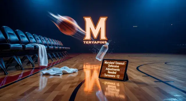 Maryland coach Brenda Frese has intense sideline exchange with guard Oluchi Okananwa in NCAA tournament loss